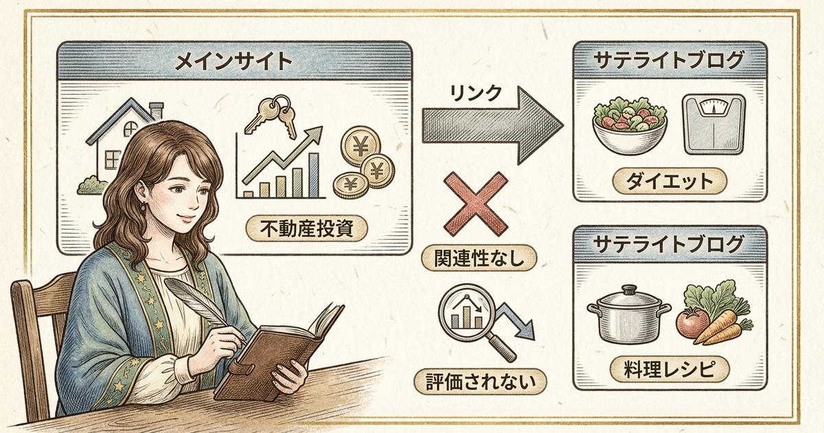サテライトブログを作っても評価されない理由が「設計」で決まっている