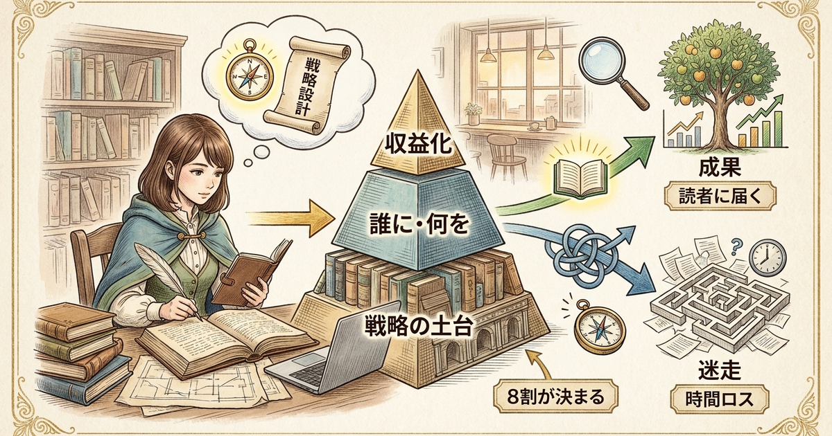 ブログ運営のやり方は最初の戦略設計が8割を決めている