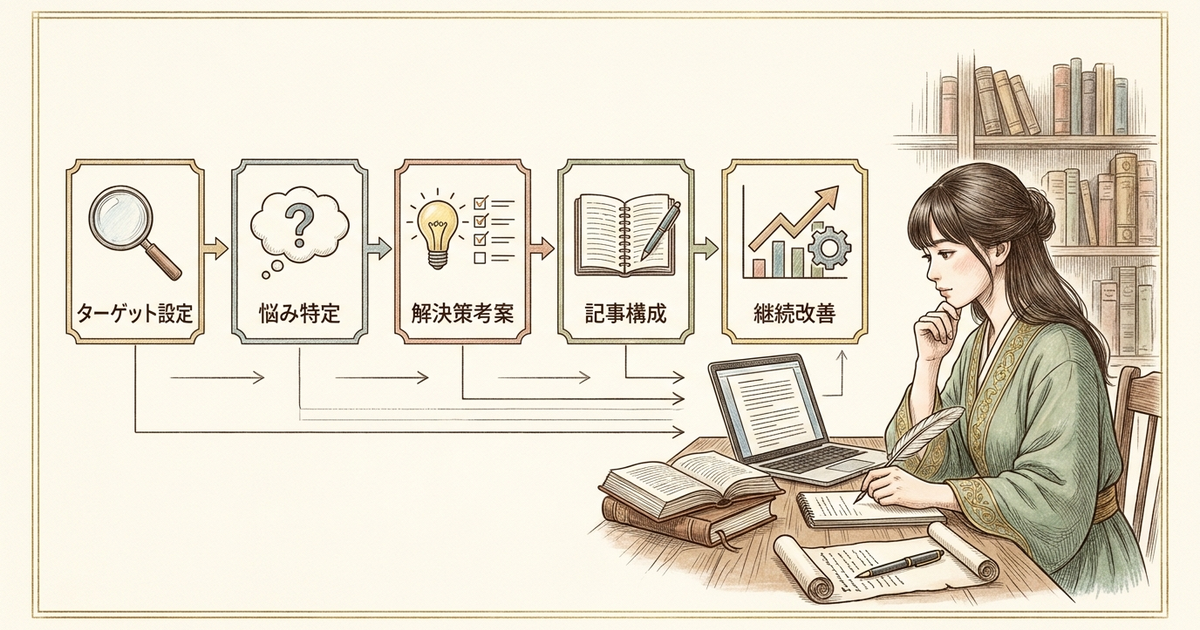 ブログ運営のやり方：戦略設計の5ステップを順番に押さえる