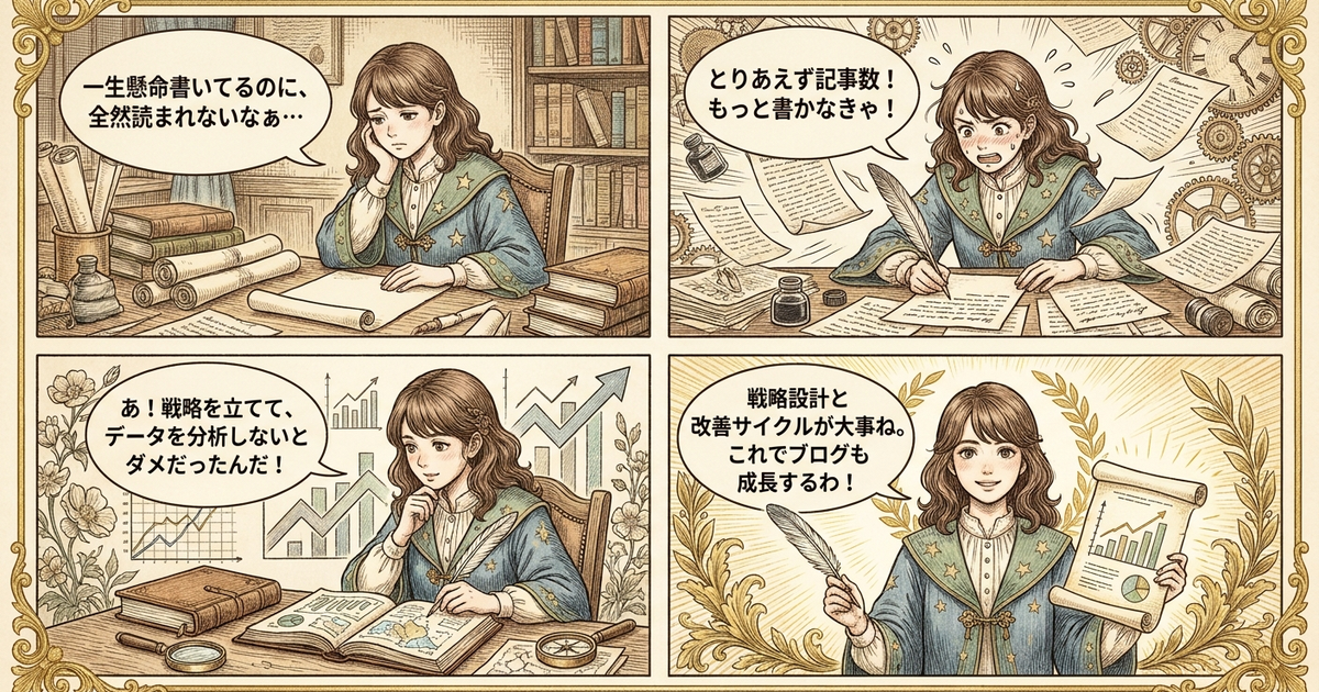 まとめ：ブログ運営は戦略設計から始めて、改善サイクルを回す