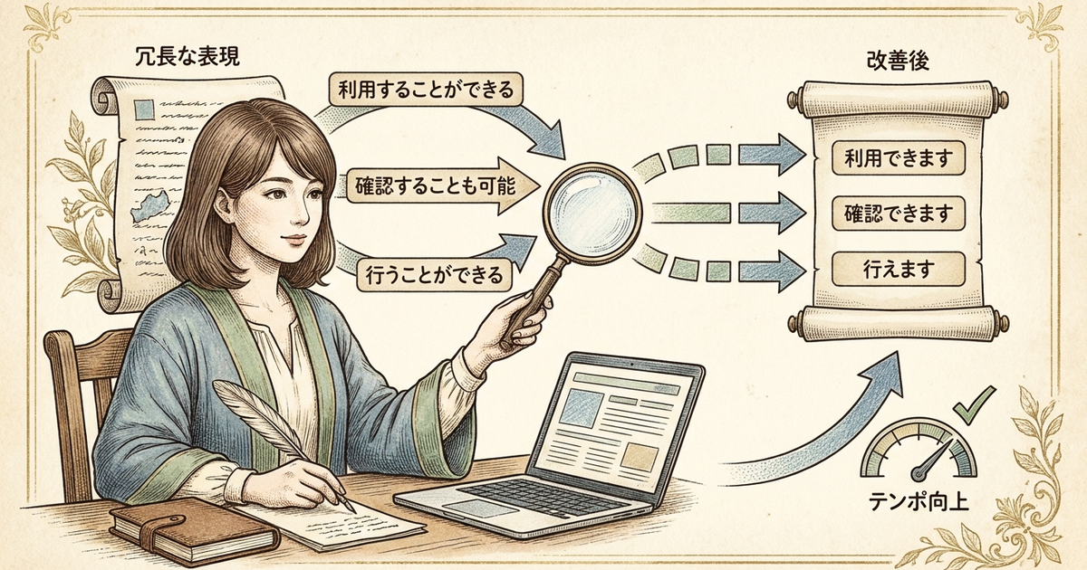 ブログで多用されがちな冗長表現7パターンを知っておく