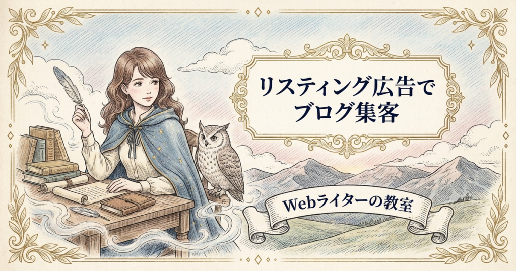 リスティング広告でブログ集客する方法、始め方と注意点の解説イメージ