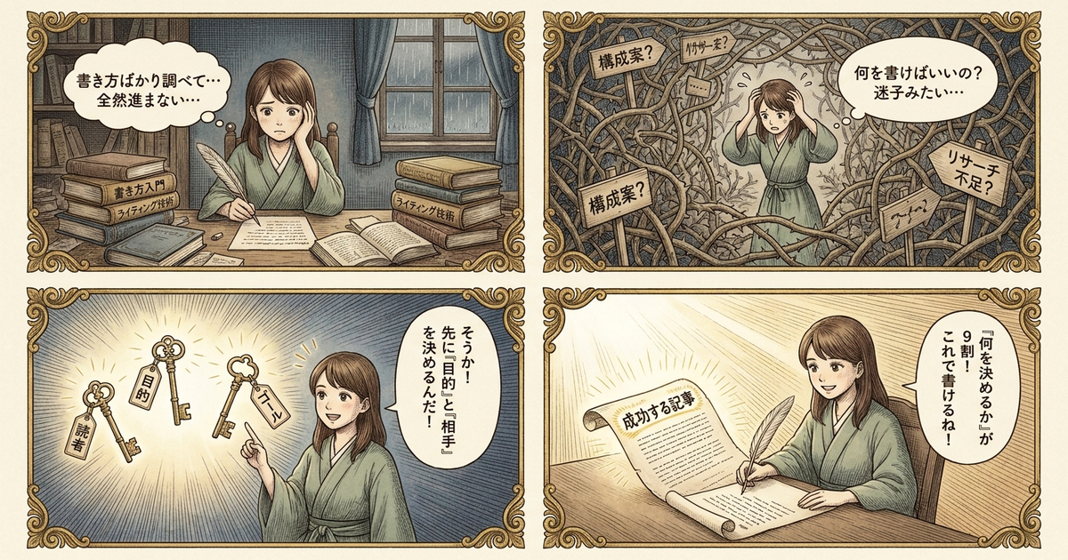 まとめ:記事の書き方より先に「何を決めておくか」が9割