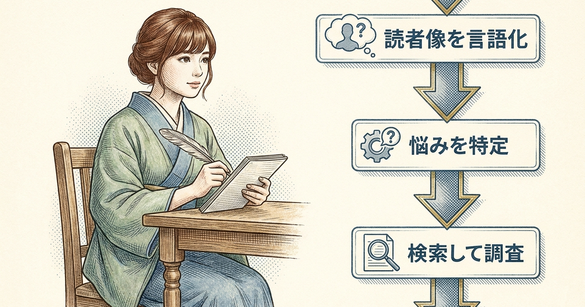 記事品質を上げる調べ方の順番を整理しておく