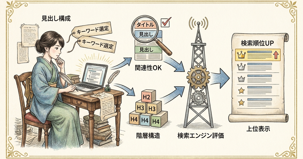 Webライターの見出し構成が検索順位を左右するSEOのメカニズム