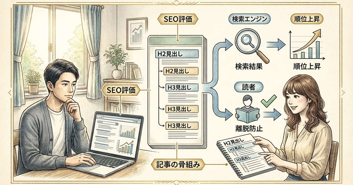 WebライターのSEO記事で見出し構成が検索順位を決める理由