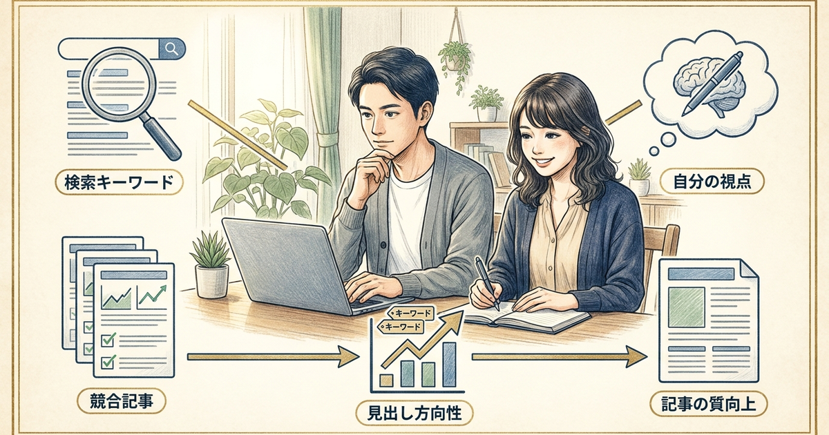 Webライターが見出し構成を作る前に整理しておく3つの要素