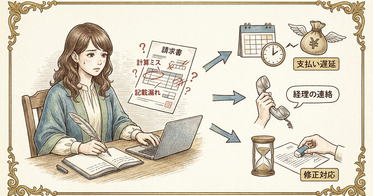 請求書の書き方で失敗すると起きる実務トラブルを知っておく