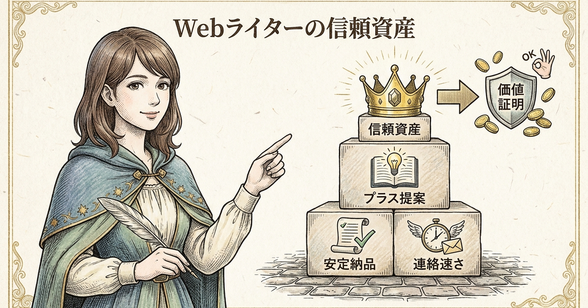 Webライターが単価交渉をする前に整えておくべき信頼資産とは