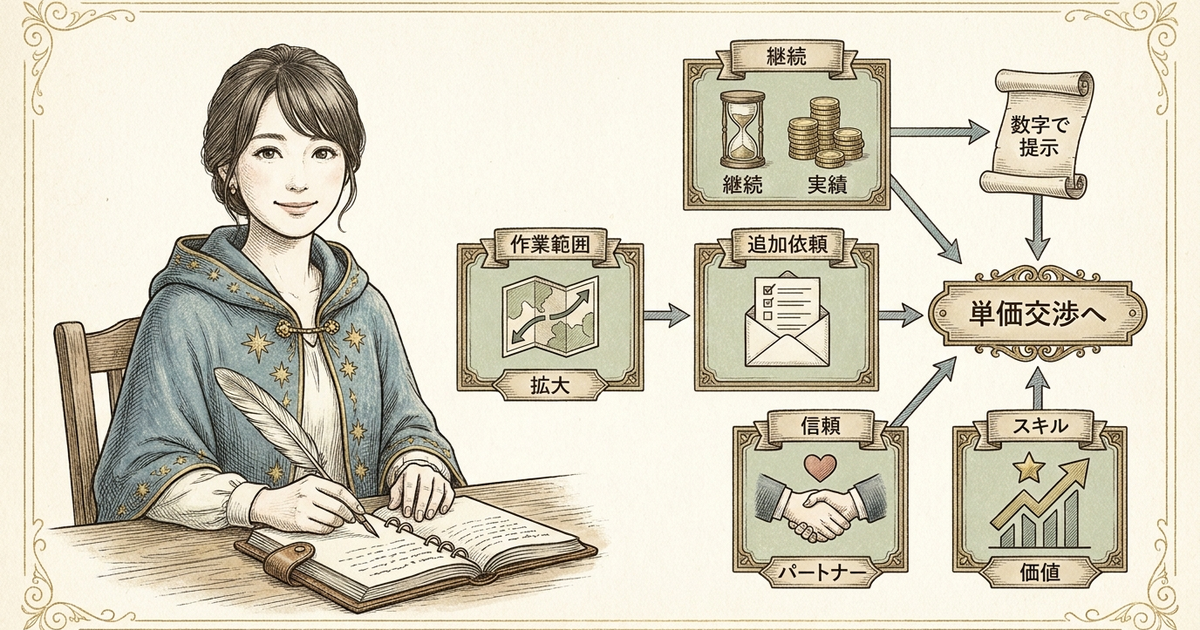 文字単価を上げる単価交渉のやり方を5つの状況別に整理する