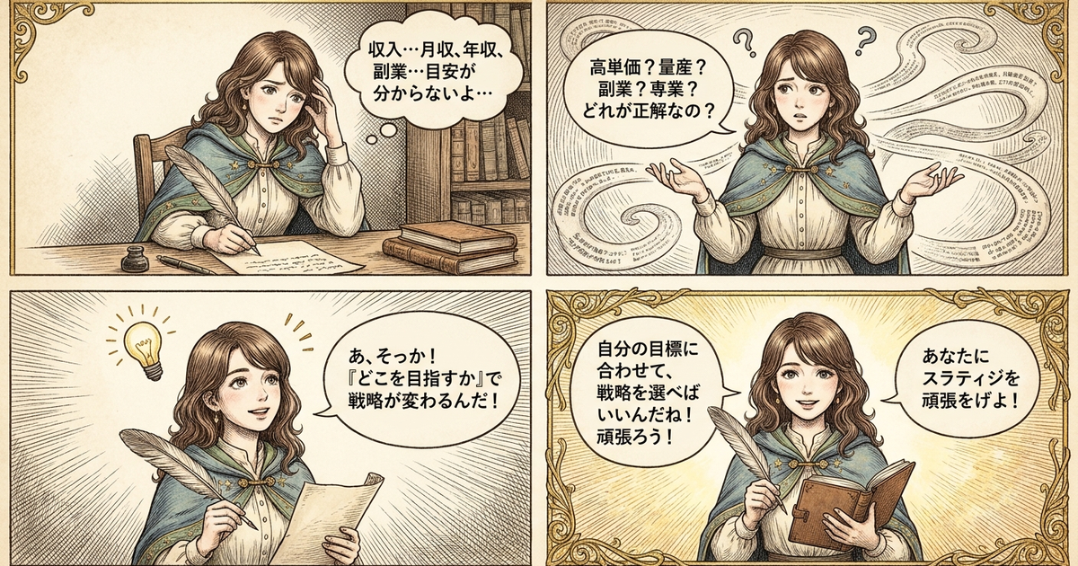 まとめ:Webライターの収入、結局どこを目指すかで戦略が変わる