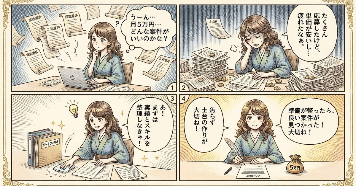 まとめ:Webライターで月5万円、案件選びより先に整えるもの