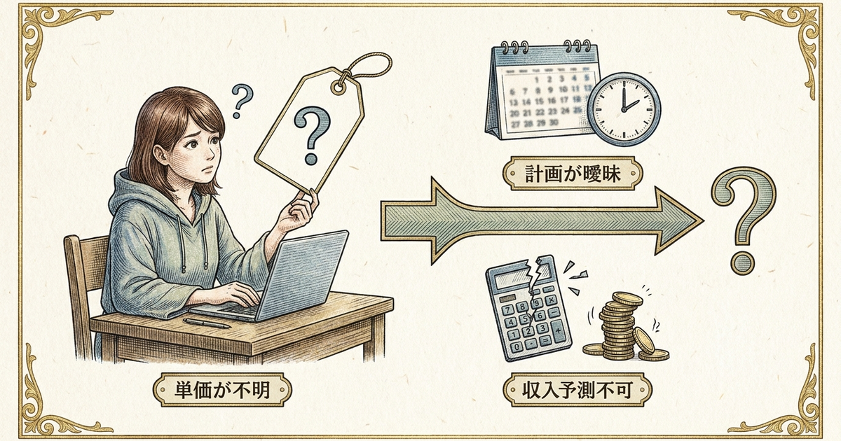 単価が決まらないと正確な作業計画は立てられない