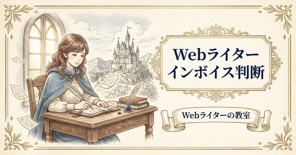 Webライターのインボイス制度はどう対応する？登録判断と注意点の解説イメージ