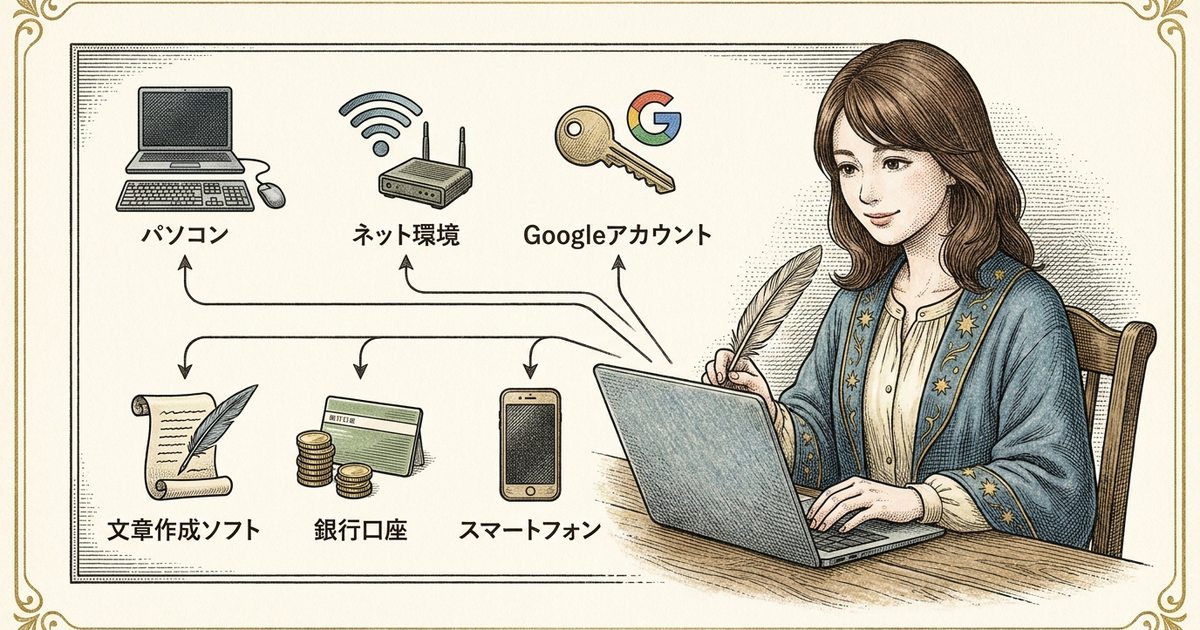 初日からすぐに使う最低限の必需品は6つに絞られる