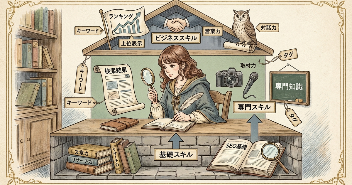 Webライターに必要なスキルを3階層で整理しておく