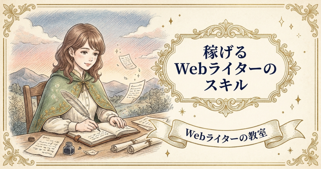 Webライターに必要なスキルは？文章力・SEO・営業力の鍛え方の解説イメージ