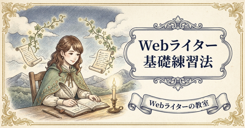 Webライターの練習方法は？文章力と執筆スピードを上げる方法の解説イメージ