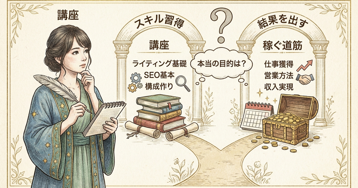 Webライター講座を受ける前に確認しておくべき「本当の必要性」