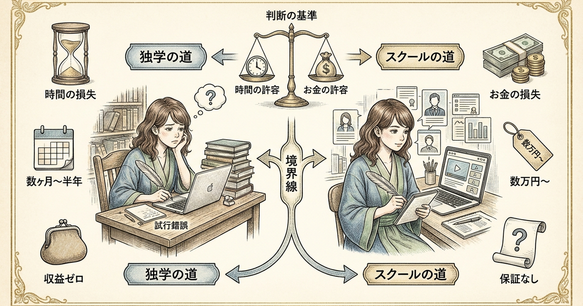 Webライタースクールが必要になる境界線と、独学でも同じ成果を出せるケース