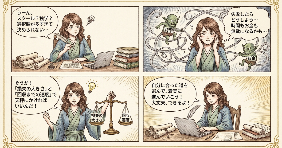 まとめ: 迷ったときは「損失の大きさ」と「回収までの速度」で判断する