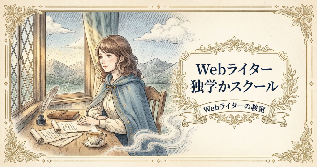 Webライタースクールは必要か？独学との違いと失敗しない選び方の解説イメージ