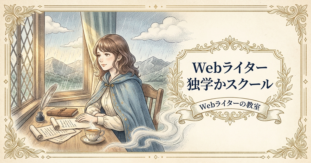 Webライタースクールは必要か？独学との違いと失敗しない選び方の解説イメージ