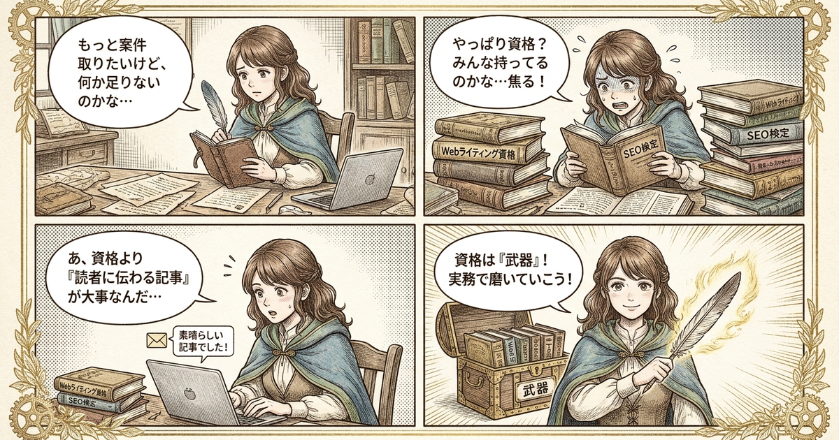 まとめ:Webライター資格は「武器」であって「必須」じゃない