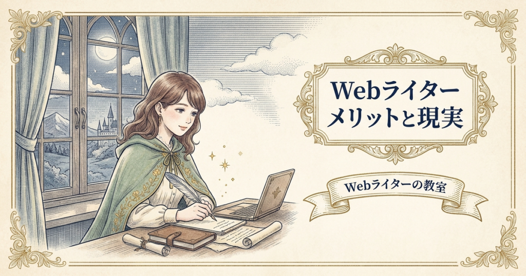 Webライターのメリット・デメリットは？始める前に知るべき現実の解説イメージ