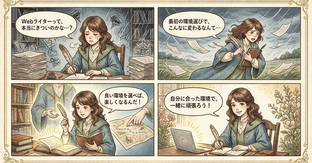 まとめ:Webライターがきついかどうかは最初の環境選びで決まる