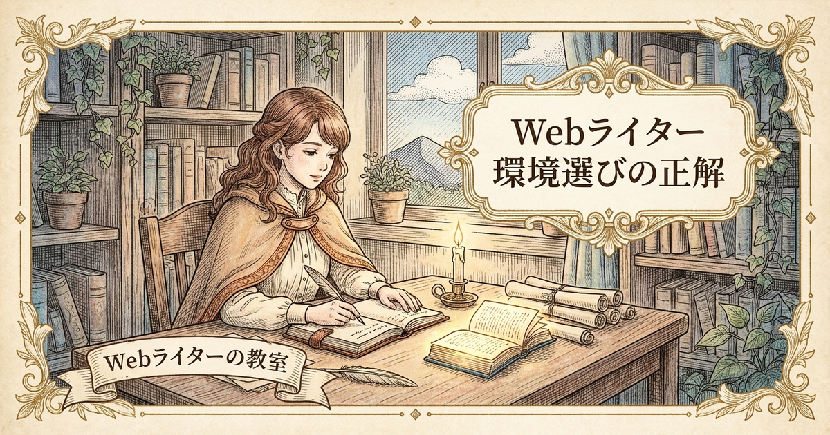 Webライターがきつい理由は？つらい時の乗り越え方の解説イメージ