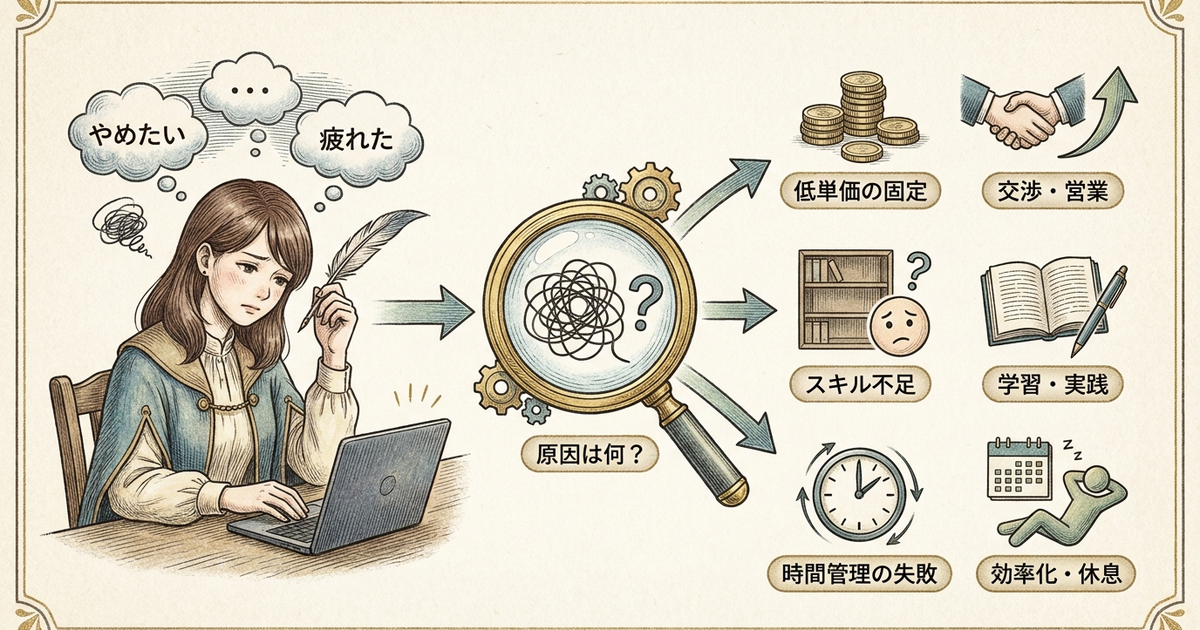 Webライターをやめたい理由が何に由来しているかを見極める