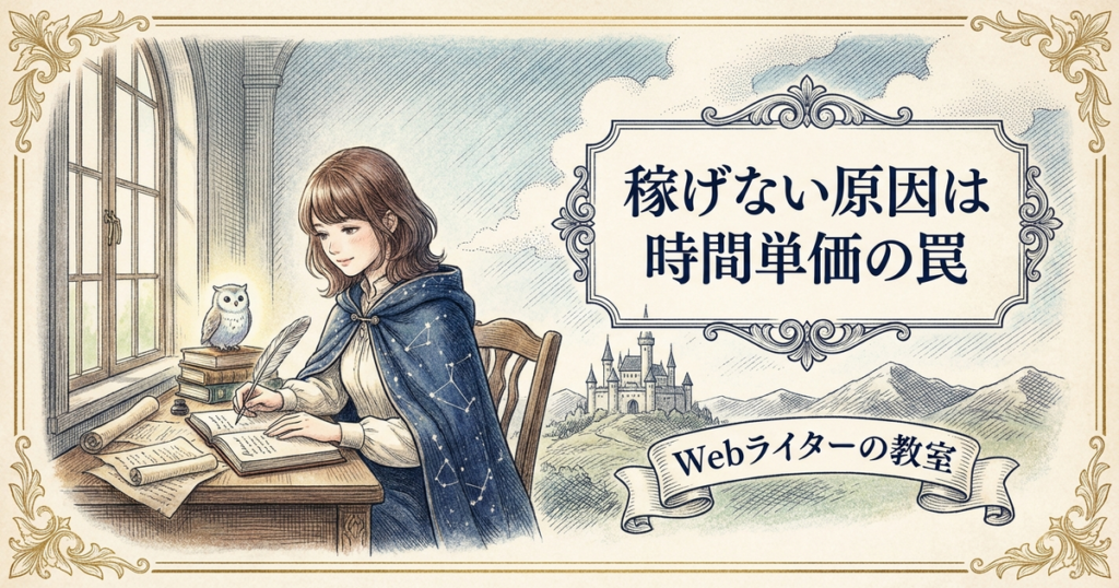 Webライターで稼げない原因は？初心者がつまずく理由と改善策の解説イメージ