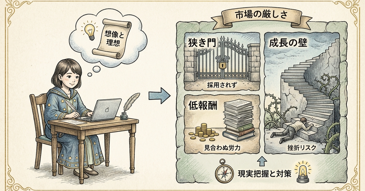 Webライターを始める前に把握しておくべき市場の厳しさ