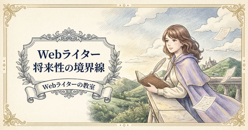 Webライターの将来性は？なくなる仕事と残る仕事の違いの解説イメージ