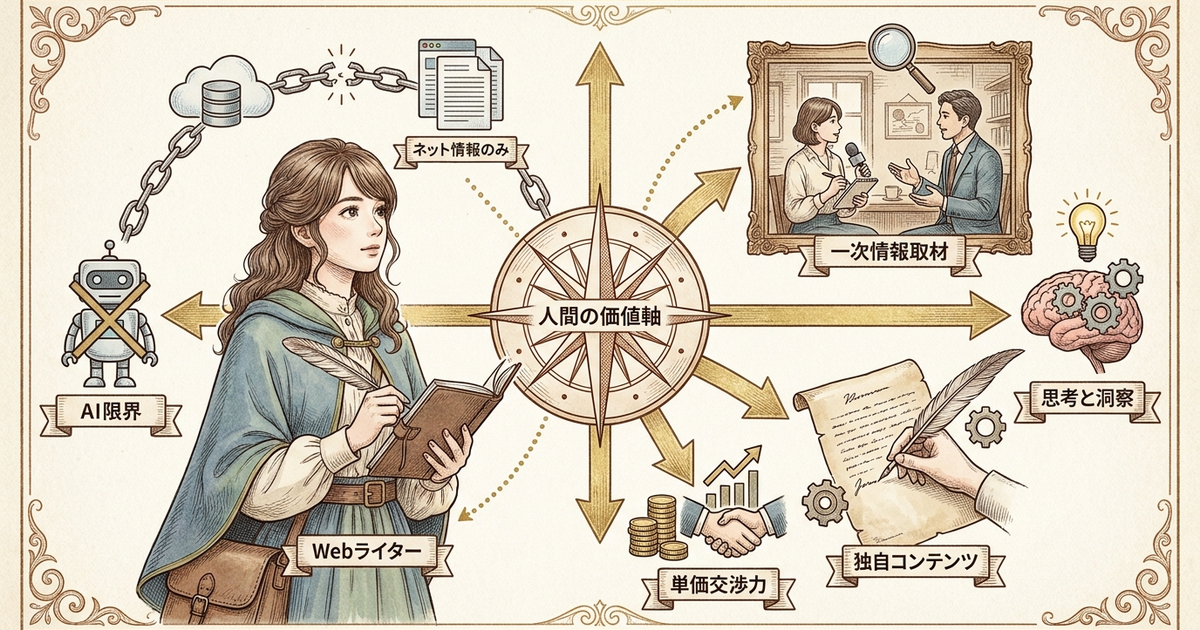 生成AI時代でも単価が上がり続けるライターが持つスキルの軸