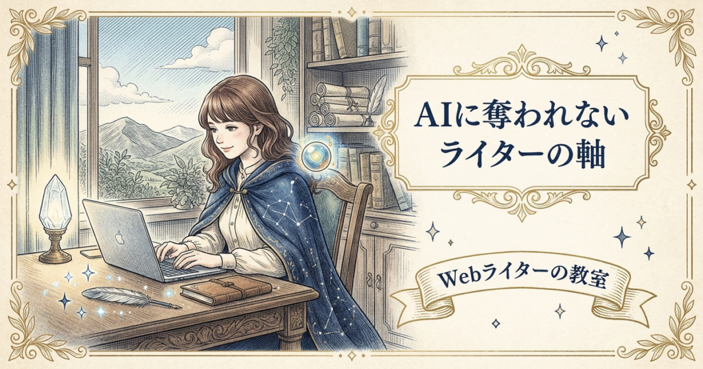 WebライターはAIに奪われる？生成AI時代に生き残る方法の解説イメージ