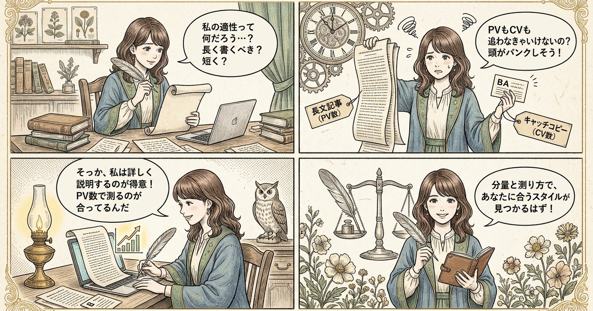 まとめ: 書く分量と成果の測り方で適性が見えてくる