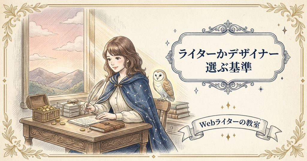 WebライターとWebデザイナーの違いは？副業で選ぶならどっちの解説イメージ