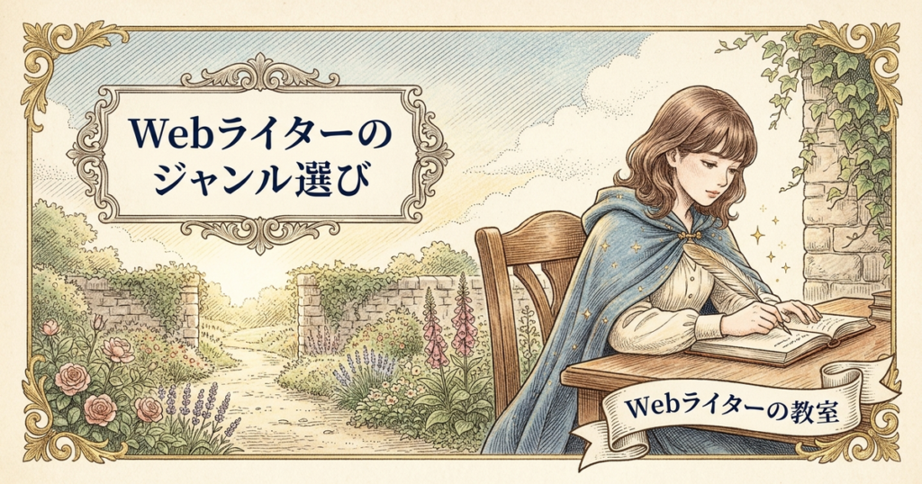Webライター初心者におすすめのジャンルは？書きやすさと単価で比較の解説イメージ