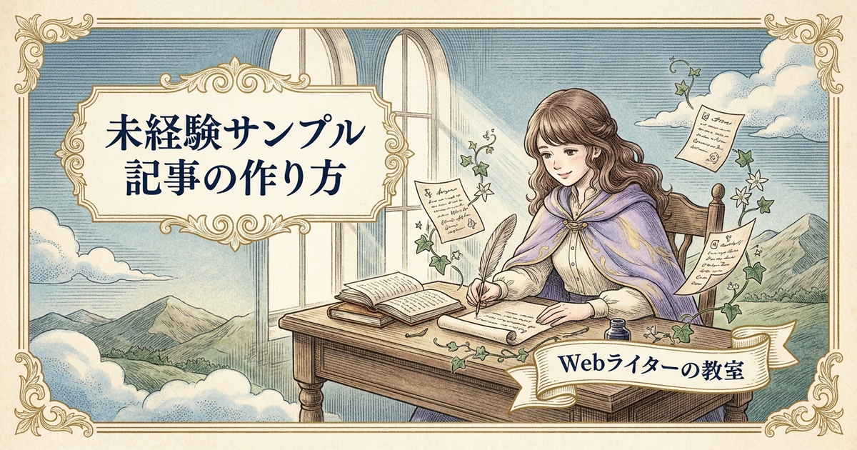 Webライターのサンプル記事の作り方は？未経験でも見せられる例の解説イメージ