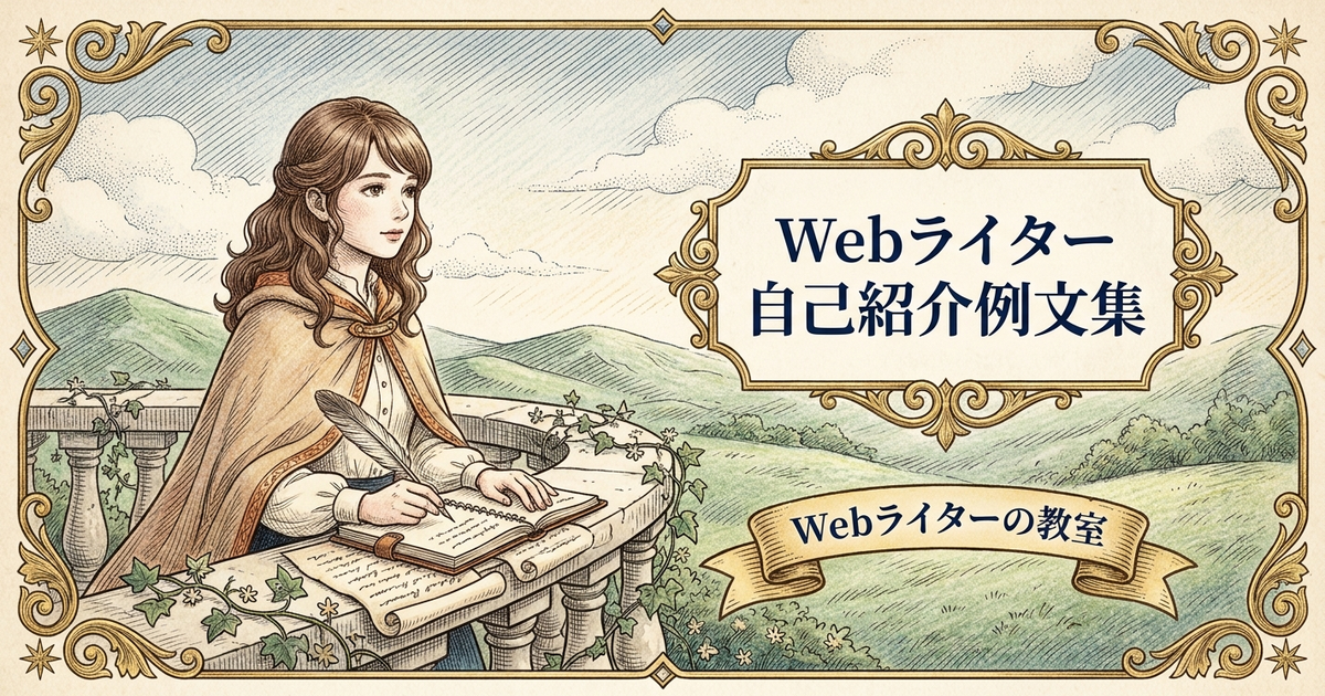 Webライターの自己紹介文はどう書く？案件応募で使える例文の解説イメージ
