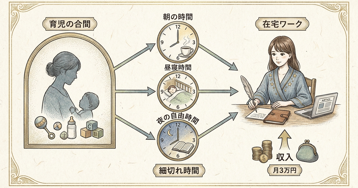 主婦がWebライターで家事育児と両立できる理由は時間を作れるから