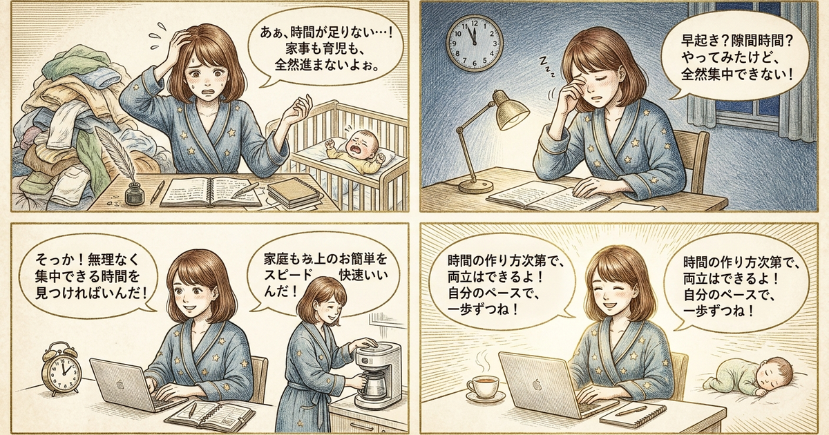 まとめ:Webライター主婦は時間の作り方を決めれば家事育児と両立できる