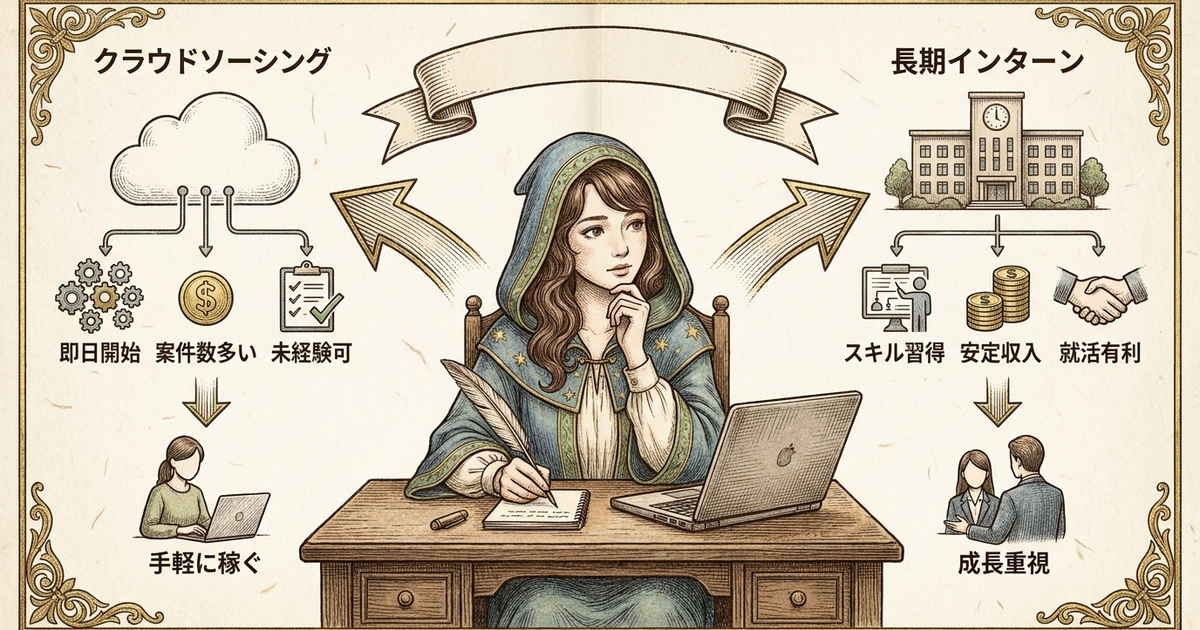 Webライター大学生の始め方で最初に決めるべきは「稼ぎ方のルート」