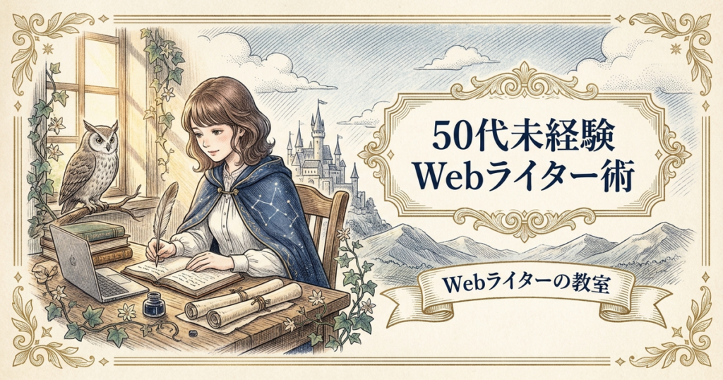Webライター50代未経験の始め方は？経験を活かせるジャンル選びの解説イメージ
