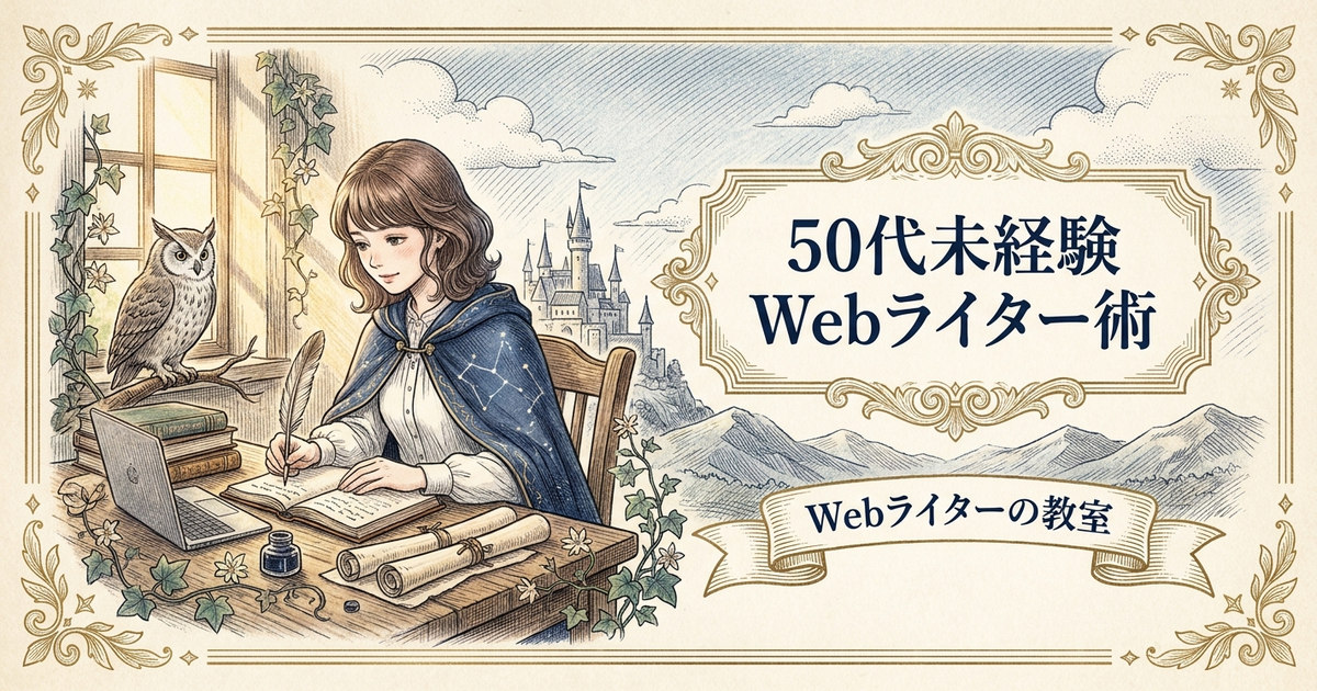 Webライター50代未経験の始め方は？経験を活かせるジャンル選びの解説イメージ