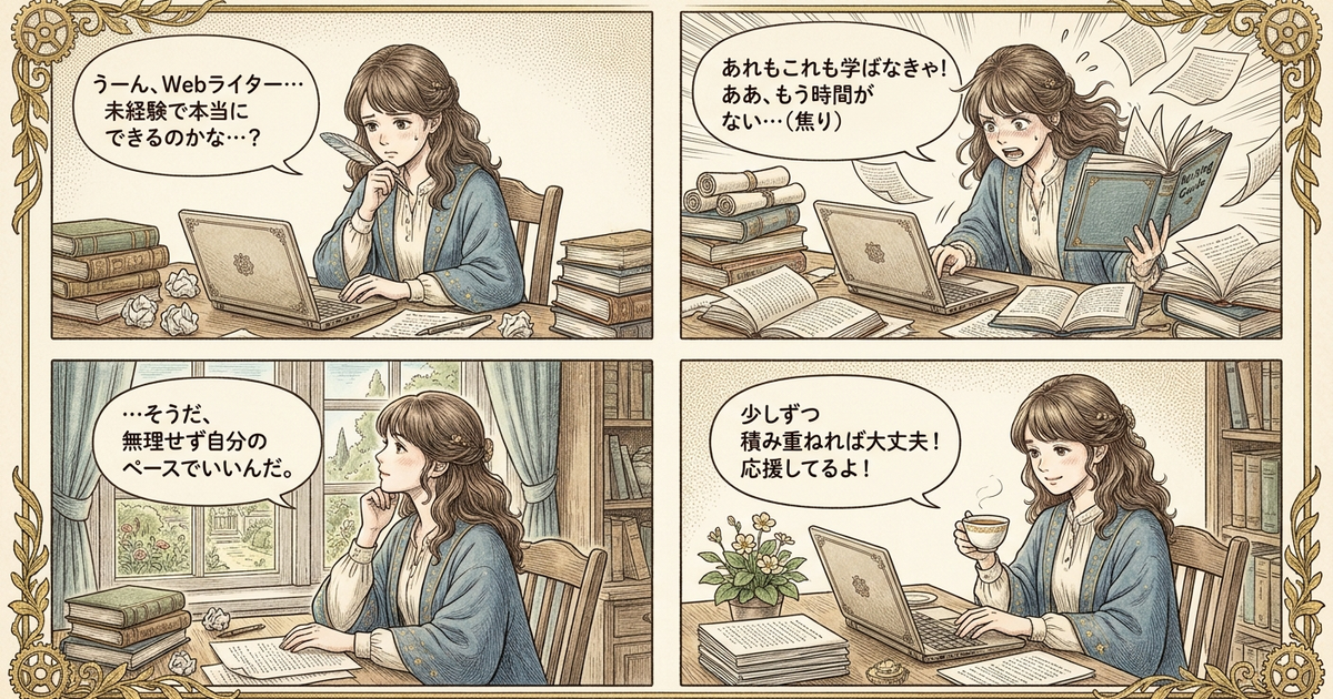 まとめ：60代未経験からWebライターを始めるなら、無理のないペースで