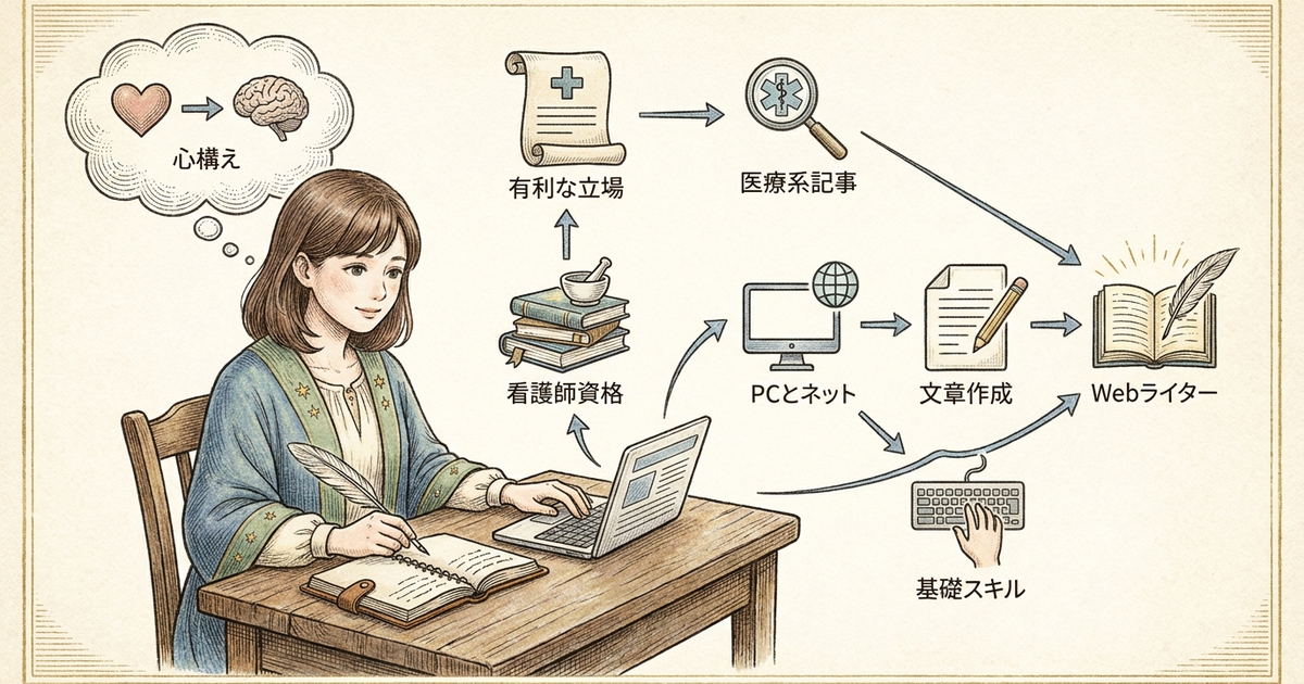 看護師がWebライターを始める前に知っておきたい準備と心構え