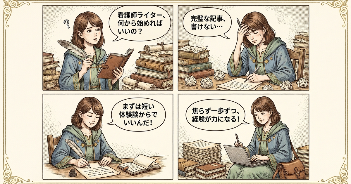 まとめ：看護師Webライターの始め方、焦らず一歩ずつ